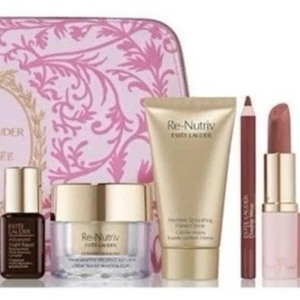 Estee Lauder Limited Edition X Ladurée 6 Pc Re-Nutriv Gift Set * New & SEALED